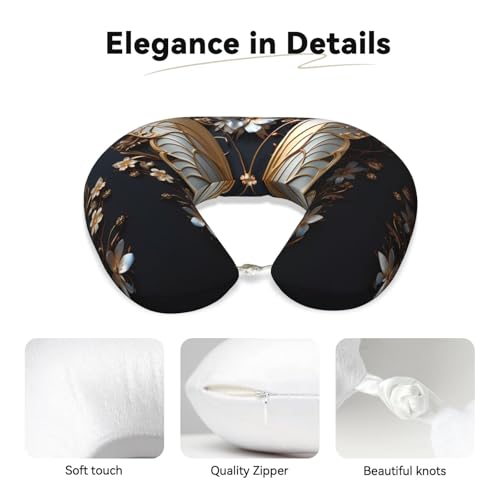 Almohada de viaje espuma memoria talla U cómoda miniatura 3
