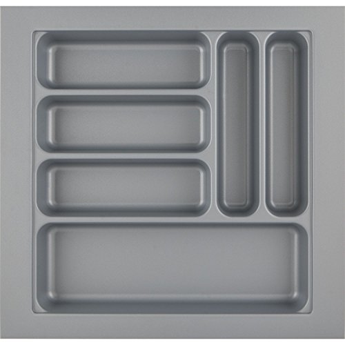 Hettich Box Atira Orga Tray 440 9194940 Bestekbak, zilvergrijs, 900 x 520 x 55 (l x b x h), voor schuifladen, organizer