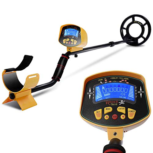 Goplus Waterproof Metal Detector, 8″ Depth Sensitive Underground Gold