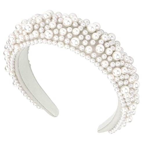 Diadema de Perlas, Bride Diadema, Diadema de Perlas Mujer, Corona Bride, Complementos Bride, Bride Accesorios, Adornos de Novia para Bodas, Despedidas de Soltero y Veladas con Amigos