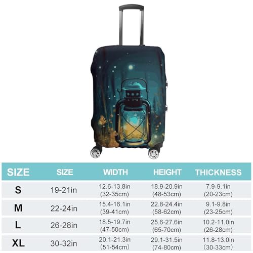 Carry on Luggage Cover Fireflies And Lantern Suitcase Covers for Luggages Tsa Approved Travel Luggage Sleeve Protector Elastic Suitcase Protector Anti-Scratch Washable Fits 19-30 Inch Case -L2