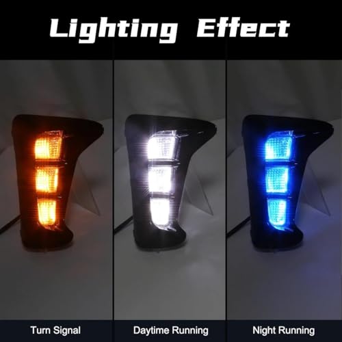 Feu antibrouillard LED Kia Pegas triple couleur 12V Type A