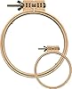 Morgan Quality Products No-Slip Embroidery Hoops Bundle, Interlocking Tongue and Groove Design (9" and 5") #4