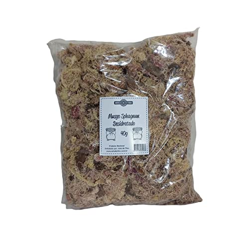 Musgo Sphagnum Desidratado para Roedores Hamster Terrarios Flores Jardim 40g