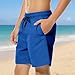 Kids Beach Shorts Loose Elastic Waist Summer Casual Swim Shorts with Inner & Pockets for 6-14 Years