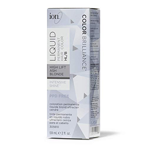 Ion HL B Hi Lift Ash Blonde Permanent Liquid Hair Color HL-B Hi Lift Ash Blonde