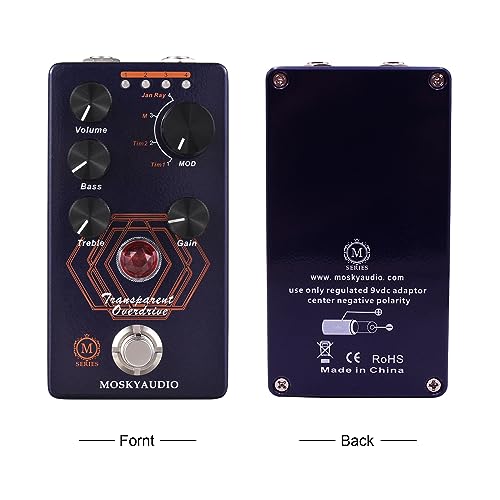 Jemora Overdrive Pédale d’effet Guitare 4 Commutateur de Mode et Commandes Volume/Bass/Treble/Gain Compact Portable Digital Overdrive Guitar Effect Processor Effect Processor for Electric Guitar - Les Beatles, Paul McCartney, John Lennon, RIngo Starr, George Harrison Jemora Overdrive Pédale d'effet Guitare 4 Commutateur de Mode et Commandes Volume/Bass/Treble/Gain Compact Portable Digital Overdrive Guitar Effect Processor Effect Processor for Electric Guitar – Image 8
