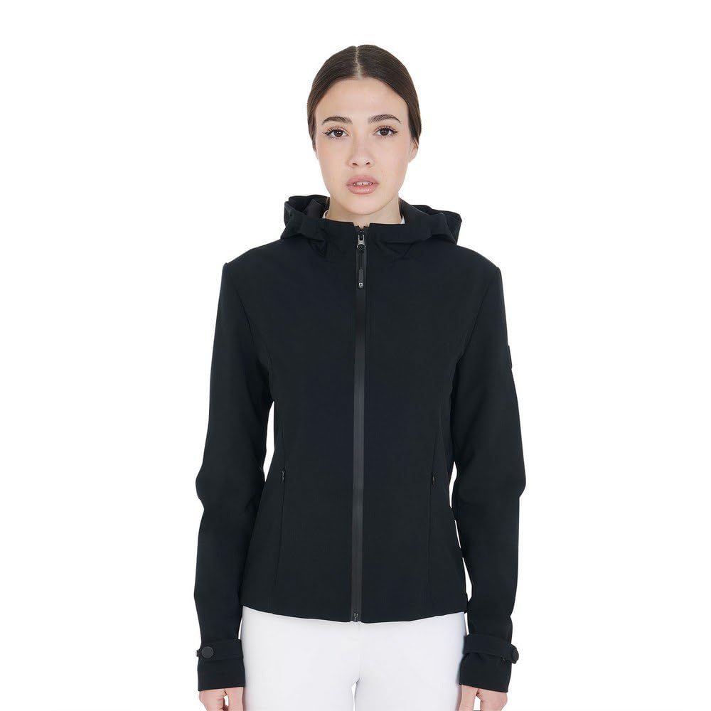 Veste équitation softshell femme coupe-vent avec capuche taille L - 8