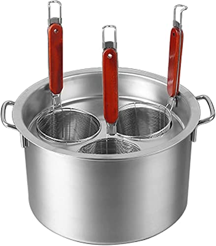 Commercial Noodle Boiler, Stainless Steel Pasta Cooker Stock Pot, Commercial with Insert Strainer for Home Kitchen Restaurant Cookware Pasta Cooker