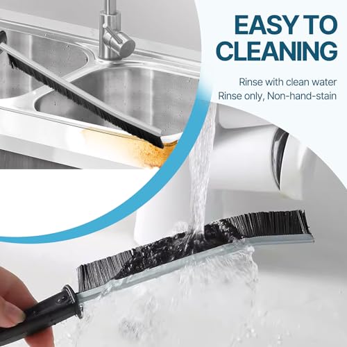 Lückenreinigungsbürste, küche Badezimmer Groove Gap Cleaning Brushelektrische reinigungsbürste,Premium schrubber mit Aluminiumstütze mit 15°-Winkel Zauberbürste, dünne Reinigungsbürste für die Küche