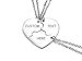VNOX 3Pcs Personalizar Amistad Personalizada/Amor Familia Rompecabezas Pareja Collares Pendientes/Llaveros/Pulseras Para Amante Amigo BFF,Joyas de Acero Inoxidable,Grabado Gratuito