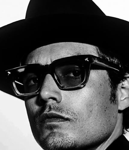 Image of EYLRIM Trendy Square Sunglasses for Men Women Square Frame Sun Glasses with Hammer Shaped Rivet Design