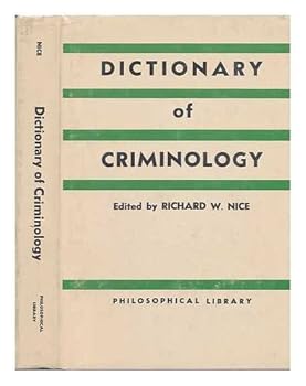 Hardcover Dictionary of Criminology Book