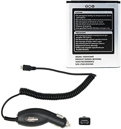 Generic World Star Replacement Battery MHS900L 2100mAh for Verizon Jetpack Elipsis WiFi Mobile 4G LTE Hotspot with Micro Car Charger and 2 Year Limited Warranty