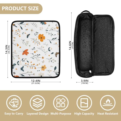 Bolsa para herramientas de cabello con tapete resistente al calor miniatura 4