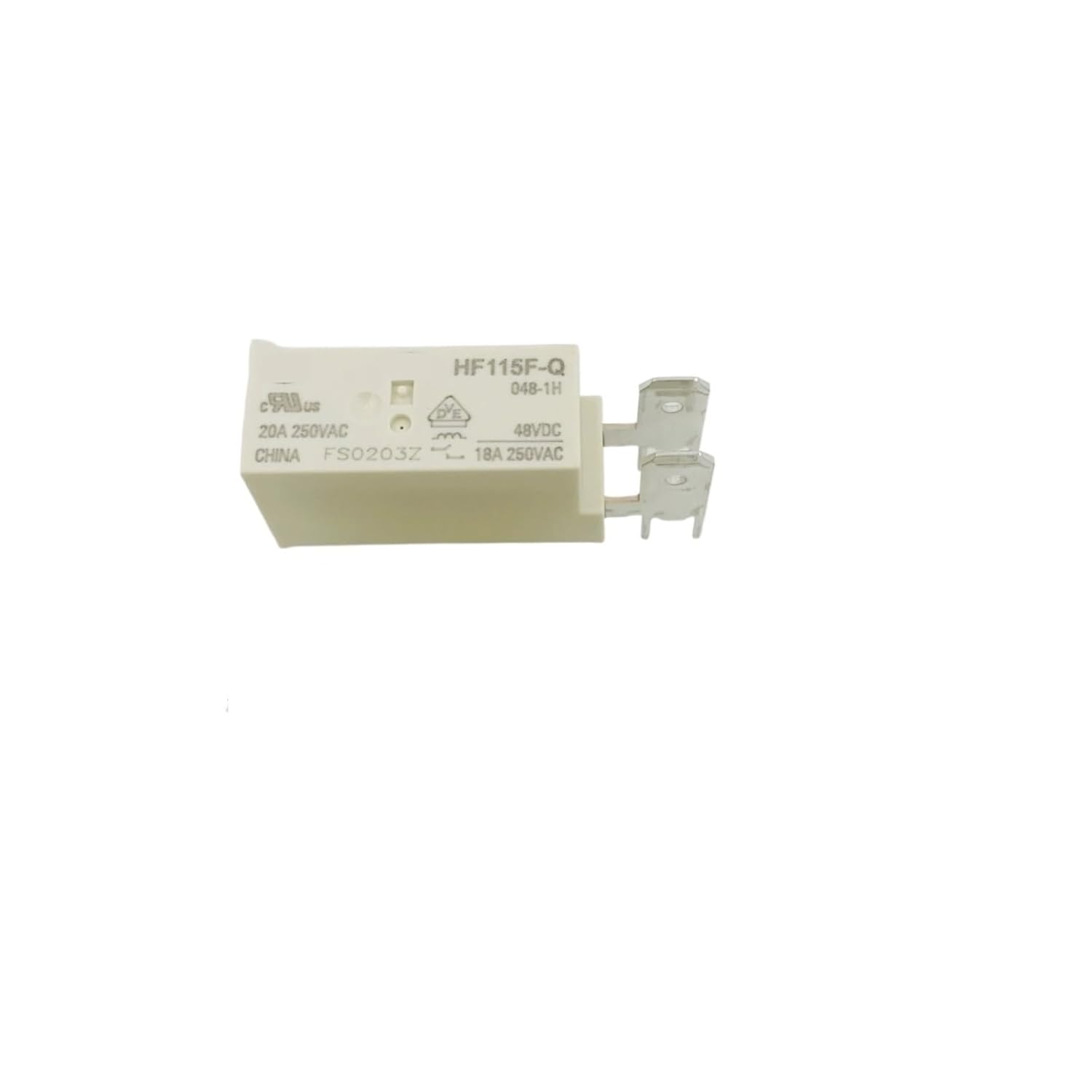 HF115F-Q-048-1H Relay A Set of Normally Open 20A 250VAC Vertical Structure Coils with 48VDC Relay 1Pcs