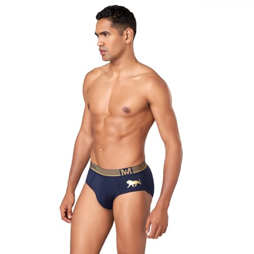 Image of Macroman M-Series MW Signature Collection By Rohit Bal Premium Supima, Modal, Spandex Mens Briefs