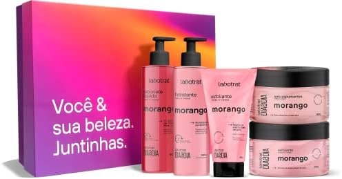Labotrat - Kit Experiência Banho 5 Itens Morango