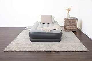 SleepLux Twin Air Mattress with Built-in AC Pump | 15" Raised Inflatable Airbed