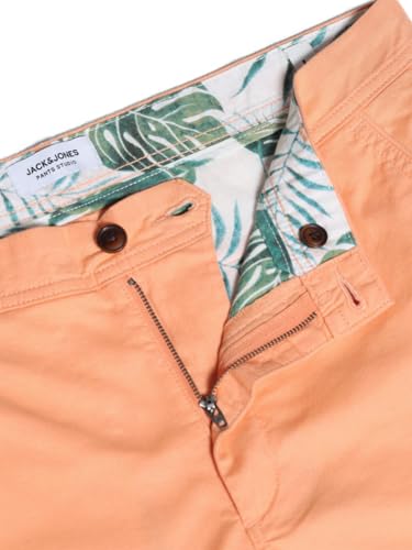 Image of Jack & Jones Men Solid Regular Fit Mid Rise Chino Shorts