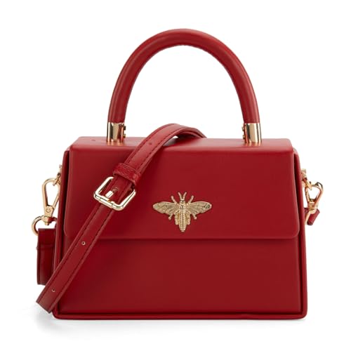 Milan Chiva Mini Purse Small Top-Handle Handbags for Women Bee Purse MC-399RD