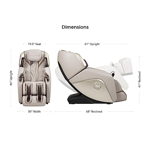 Titan Osaki 3D Elite 3D Massage Intelligent Voice Control Full Body Reclining Zero Gravity Heated Massage Chair With Specialized Foot Roller And Calf Roller (Black) #TOP1