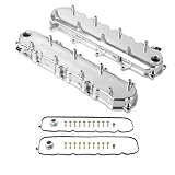 TBAPFS Polished Cast Aluminum Tall Valve Covers with Coil Compatible with GM LT Engine LT1 LT4 5.3 6.2 L83 L86