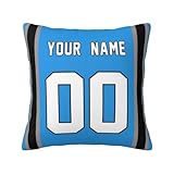 Custom Personalized Football Pillow Case Custom Throw Pillow Covers with Name and Number Pillowcase for Sport...