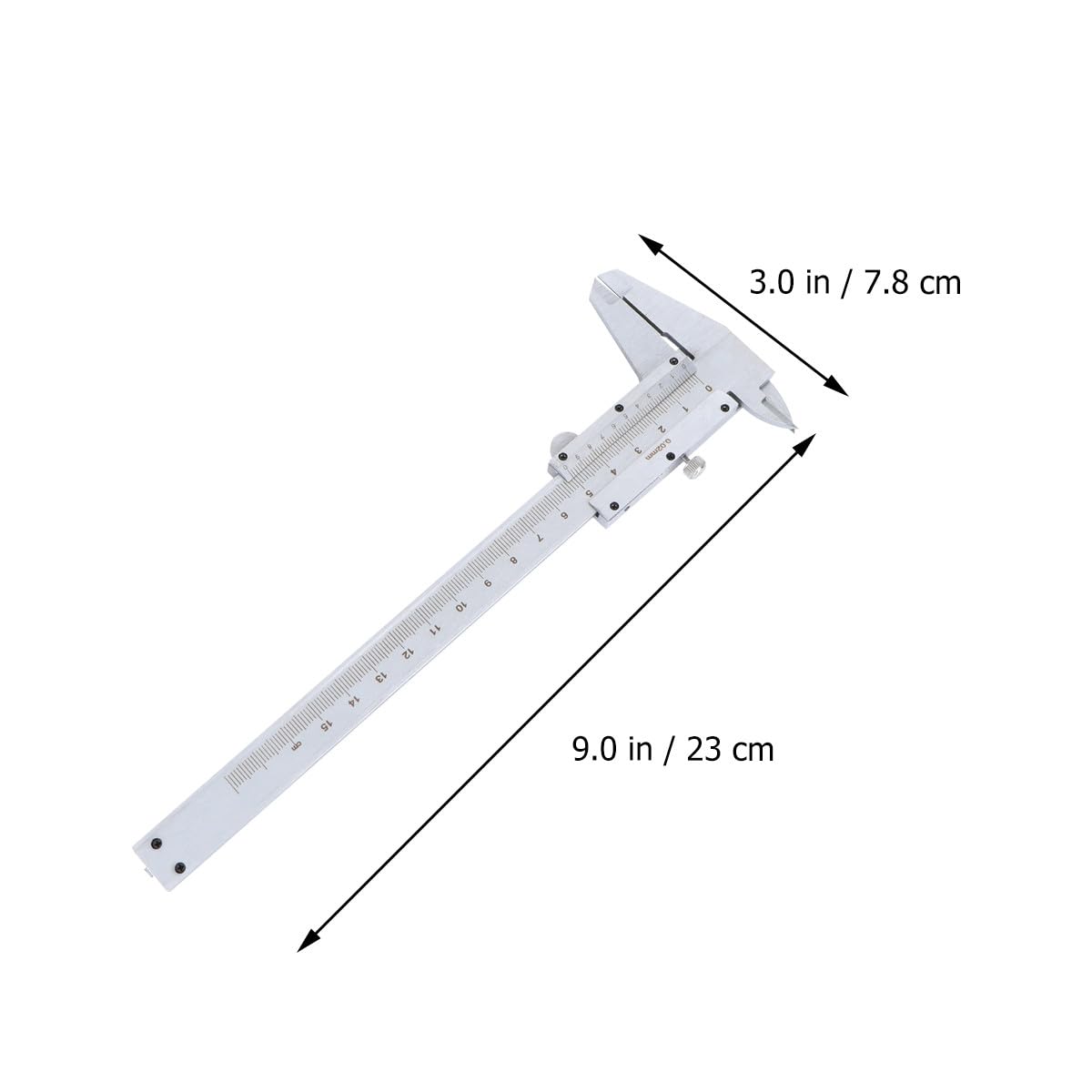 VALICLUD 0-150mm Carbon Steel Vernier Caliper Gauge, Manual Micrometer Measurement Tool for Industrial and Household Use, Precision Metal Slide Caliper