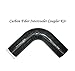 90 degree OD 4inch 100% Carbon Fiber Intercooler Coupler Turbo Intake Radiator Elbow Hose （no logo)