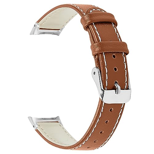 INF Uhrenarmband feines echtes Leder Ersatzarmband für Fitbit Inspire 2 / Inspire 3