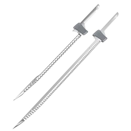 Protmex Replacement 8â€œ and 10\" Stiff Blade for Electric Fillet Knife in Polished Stainless Steel, Premium Razor Sharp Blade with Reciprocating Construction for Fishing, Filleting, and Cutting
