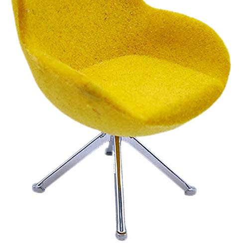 Simhoa 1:12 Dollhouse Miniature High Back Modern Furniture Model Yellow #TOP6