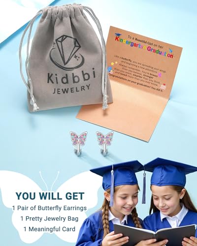 Image of Clip On Butterfly Earrings for Girls Daughter Granddaughter Gifts