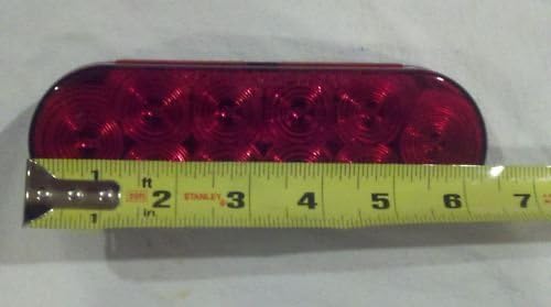 Redneck Trailer Light Oval Red Kit 6" LED #STL-72RBK