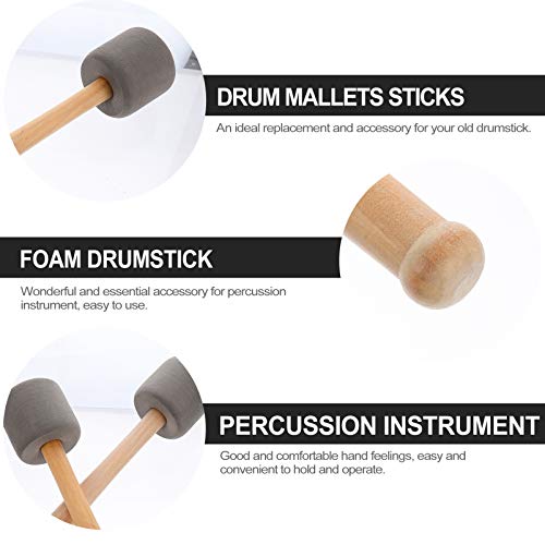 Baquetas Totority madera x4 para batería y percusión miniatura 5