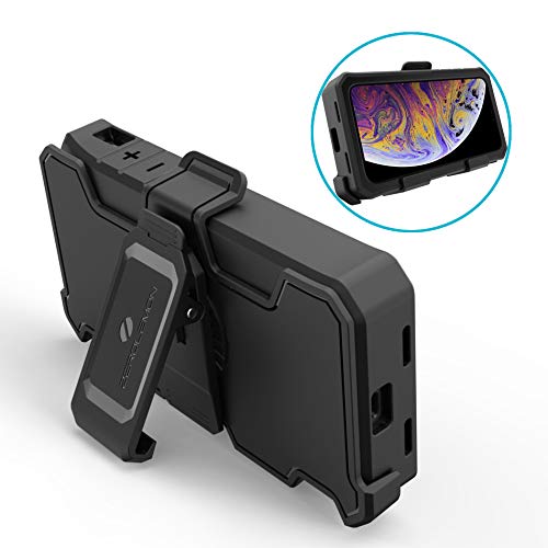 Belt Clip Holster for ZeroLemon iPhone Xs Max 8000mAh / iPhone 11 Pro Max 10000mAh Battery Cases, NOT Compatible with iPhone Xs Max/iPhone 11 Pro Max (Battery Case is not Included) - Black