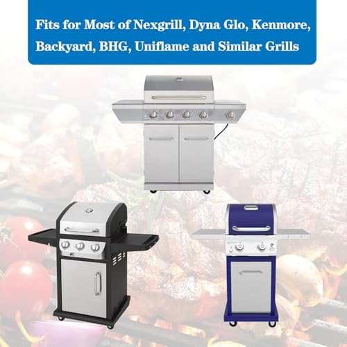 Denmay Universal Fettwanne mit Auffangwanne, Verstellbar Tropfpfanne für 2 3 4-Brenner Gasgrill von Charbroil, Enders, Weber, Barbecook, Campingaz, Proficook und mehr (38-65cm x 36cm)