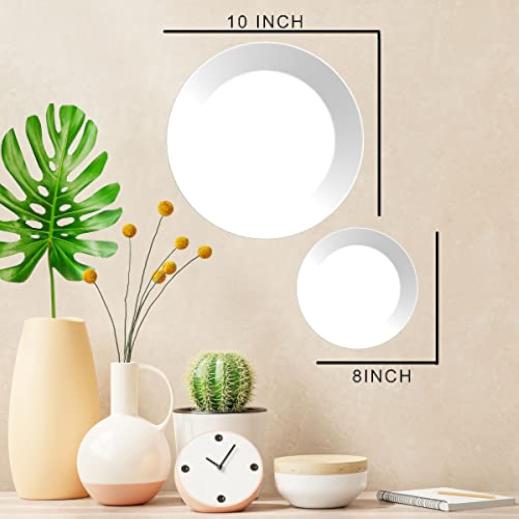 Ceramic Decorative Wall and Table Top Plate with Stand