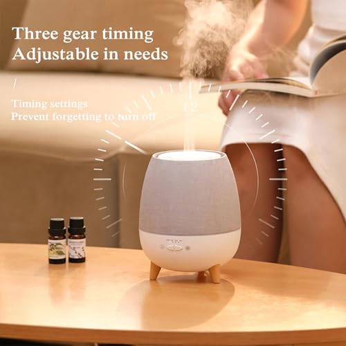 Diffuseur d'arômes d'huiles essentielles silencieux avec télécommande et veilleuse LED - 5