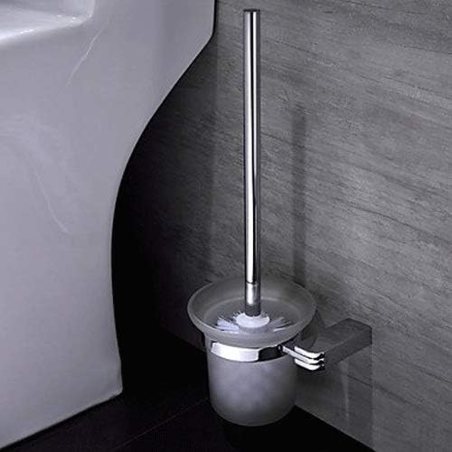 JSEIAJB Toilet Brush and Holder, Bowl for Bathroom, Cleaner, Odor Free, Bronze image 4