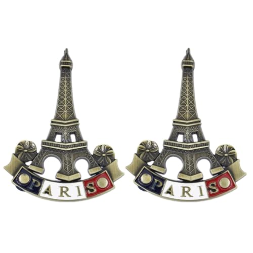 Imanes decorativos Torre Eiffel metálicos 3D set 2