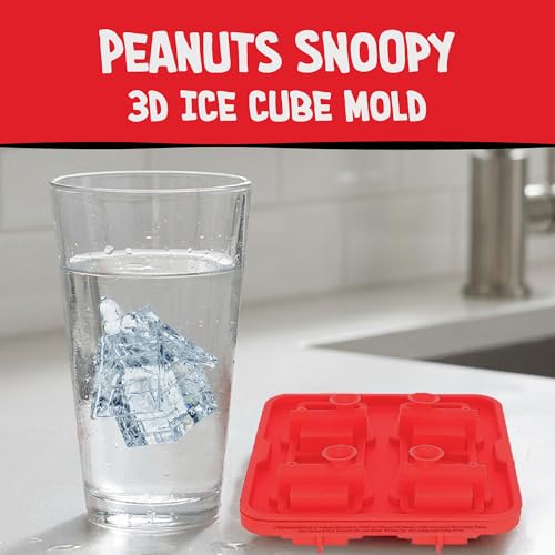Molde de silicona 3D para cubos de hielo Peanuts Snoopy miniatura 2