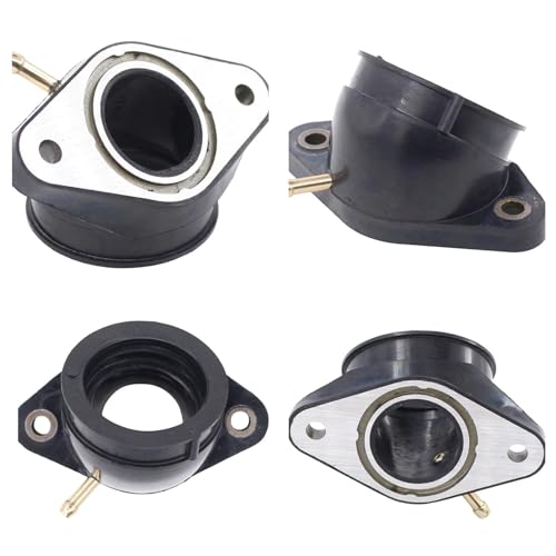 2 Stk Ansaugstutzen, Ansaugstutzen Kompatibel mit Yamaha, Vergaser Ansaugstutzen Satz Ansaugkrümmer Ansauggummi, Motorrad Ansaugkrümmer, Vergaser Ansaugstutzen Satz für Yamaha XV 535 Virago 1988-2001