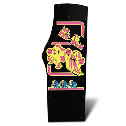 ARCADE1UP Ms. Pacman Deluxe Black Variant Arcade Machine, Built for Your Home, with 5-Foot Tall Full-Size Stand-up Cabinet, 14 Classic Games, and 17-inch Screen - Thumbnail 2