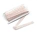 ELLAMAMA Cotton Lace Trim DIY Craft Delicate Ribbon 5/8 Inch Wide 10 Yards for Gift Wrapping Ribbon Tape, Light Pink color