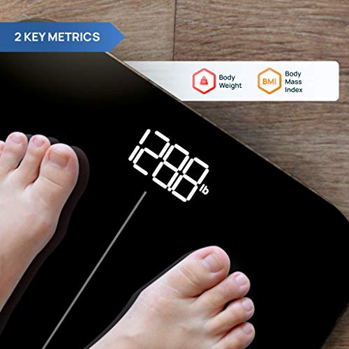Inevifit Smart Premium Bathroom Scale, Highly Accurate Bluetooth Digital Bathroom Body Weight Scale, Precisely Measures Weight & Bmi For Unlimited Users #TOP1