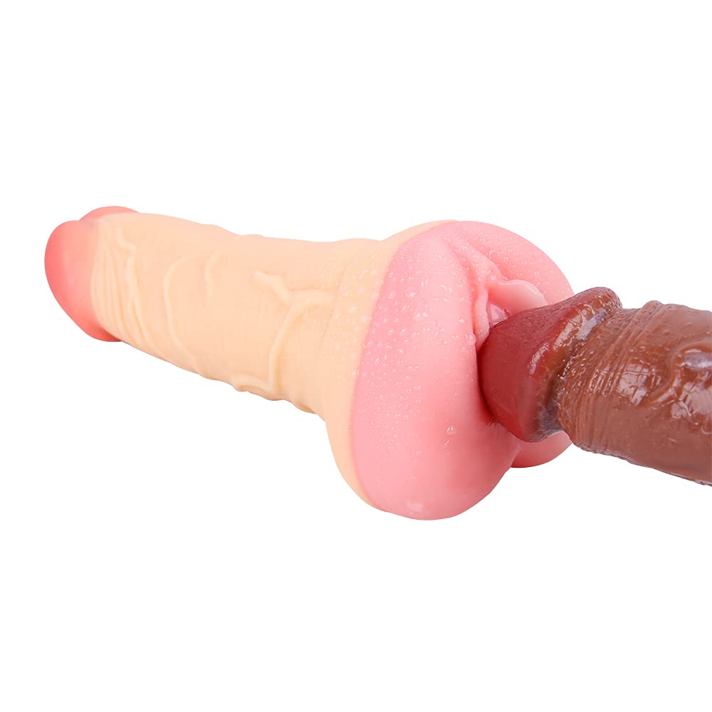MudsoN Đîldồ Mâstuṛbadoṛ Sèxtőyșè 2 en 1 21Cm Mäscụliñós Ręäl 3D Péņę para Mụjęr Bụęñós con Ęstimụlädór Pụñtó Ġ Fụñdä Pęñę Ęxtęñsór Xxl Älärġädór de Pęñę Ġräñdę Cóñsólädór
