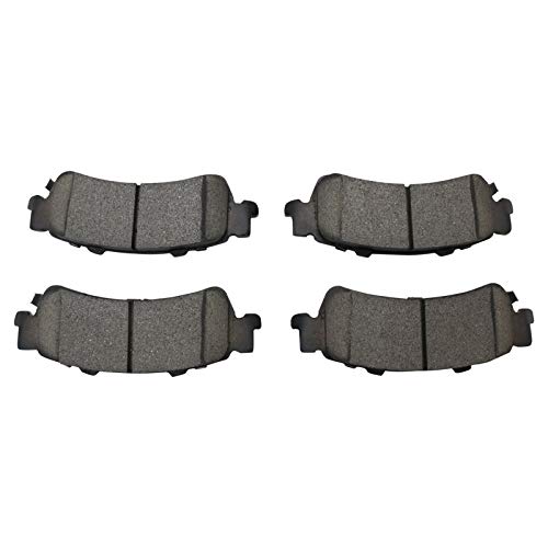 Image of TRQ Rear Brake Pad & Rotor Kit Ceramic Compatible with 2002-2006 Chevrolet Silverado 1500 2000-2001 GMC Yukon XL 1500