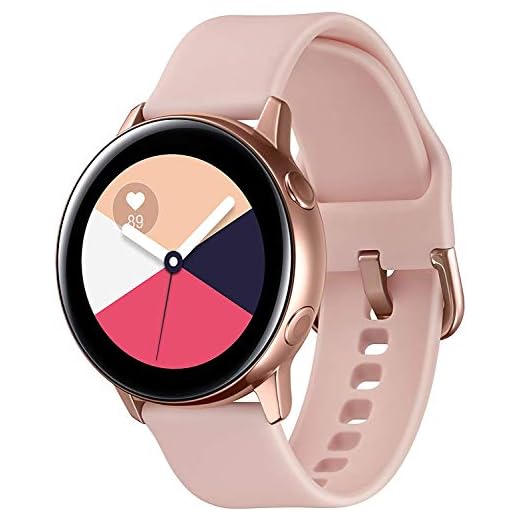 SAMSUNG Galaxy Watch Active (40MM, GPS, Bluetooth) Smart Watch with Fitness Tracking, and Sleep Analysis - Rose Gold (US Version)